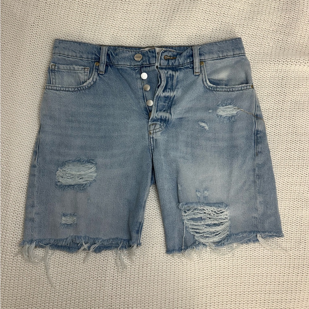 Frame Le Slouch Bermuda Shorts Size 25 - Picture 3 of 7